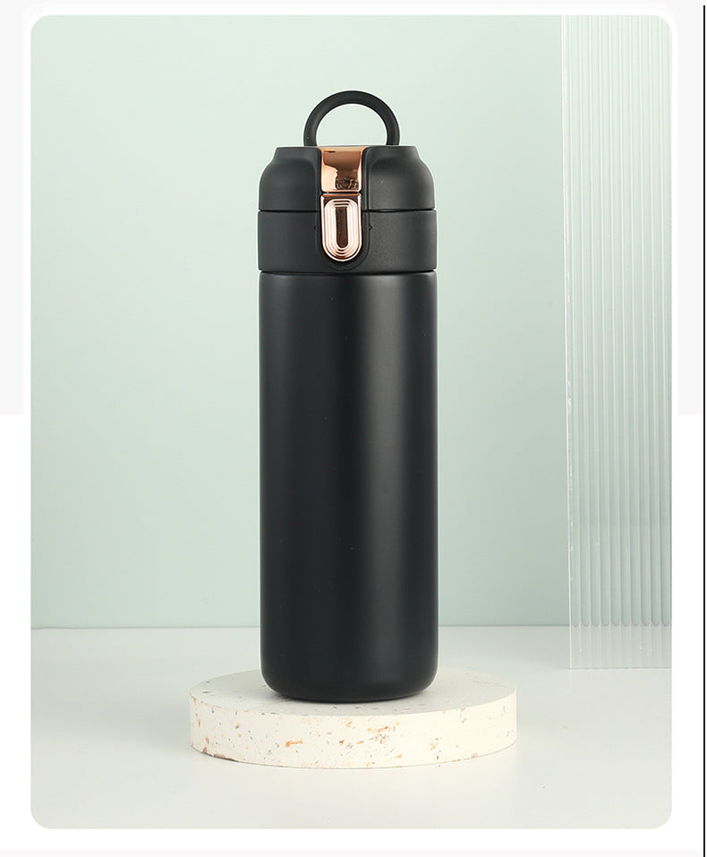 Temperature Display Stainless Steel Double Wall Insulated Cup Engraved Water Cup