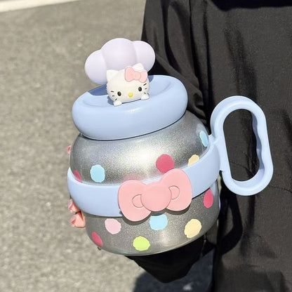 Kitty Large Capacity Plastic Straw Cup