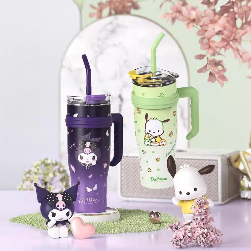 304 Stainless Steel Giant Sanrio Insulated Cup Large Capacity Handle Water Cup