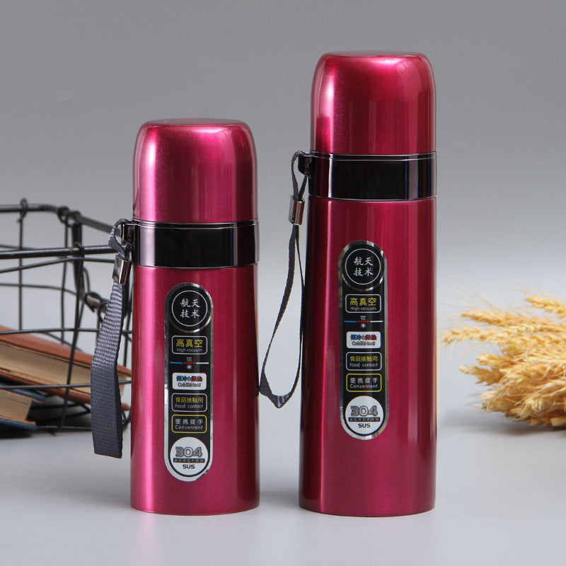 Bullet Insulated Mug 304 Stainless Steel Large Capacity Tea Cup Portable Outdoor Camping Water Cup
