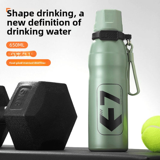316L Stainless Steel Outdoor Portable Sports Straw Portable Kettle