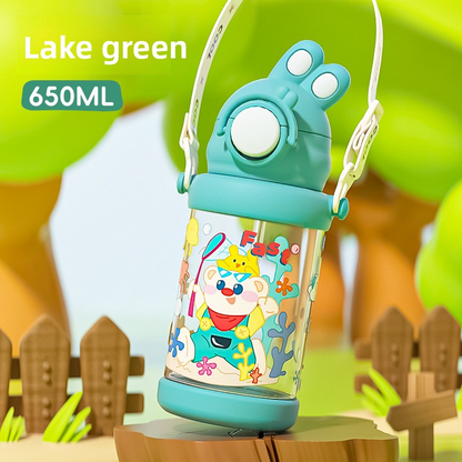 Large Capacity Bouncing Plastic Portable Rabbit Water Cup
