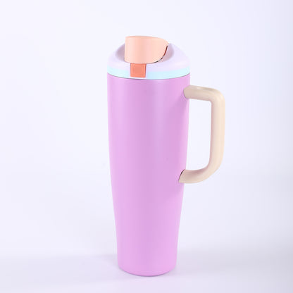 40oz Large Capacity Handle 304 Stainless Steel Insulated Cup Portable