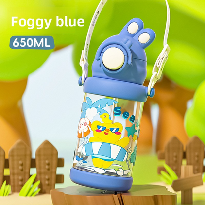 Large Capacity Bouncing Plastic Portable Rabbit Water Cup