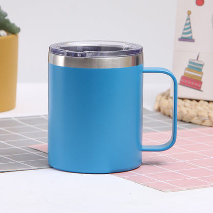 304 Stainless Steel Mug Double-layer Vacuum Insulated Cup Handle Coffee Cup Mini Portable