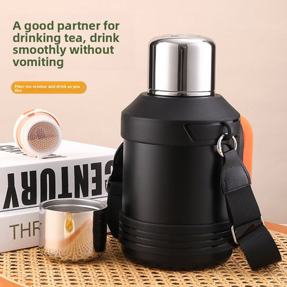 316 Stainless Steel Insulated Kettle Large Capacity Outdoor Portable Water Bottle
