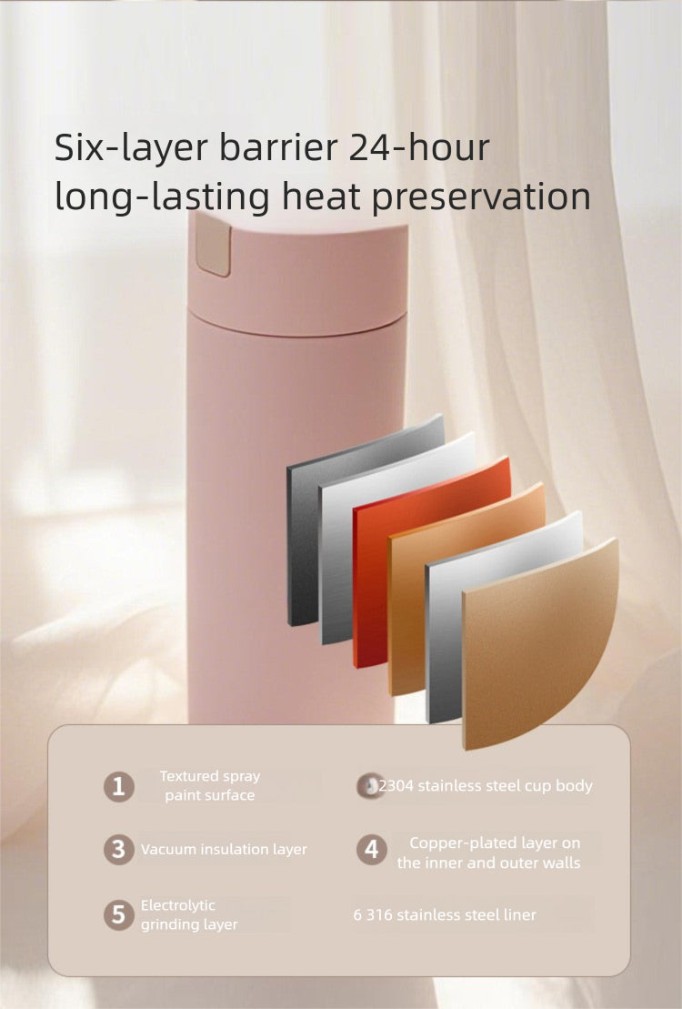Mechanical Password Lock Thermos Cup Exclusive Password Travel Companion