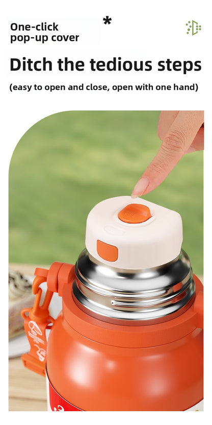 316 large capacity stainless steel thermos cup