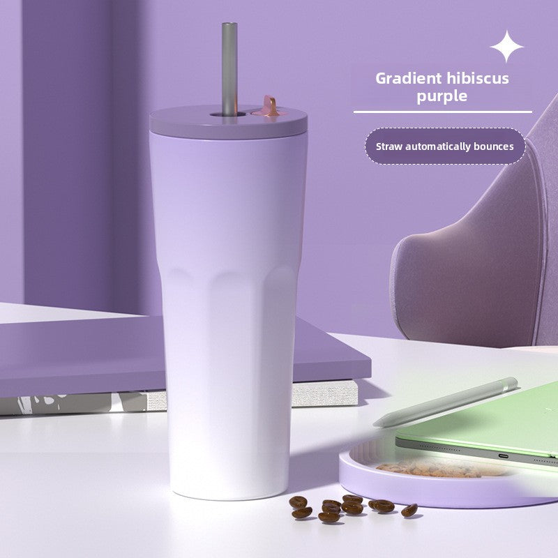 2024 Straw Insulated Cup Outdoor Leisure Fashion Coffee Cup
