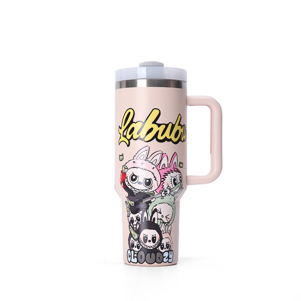labubu Cartoon Series 40oz Large Capacity Outdoor Portable Straw Cup