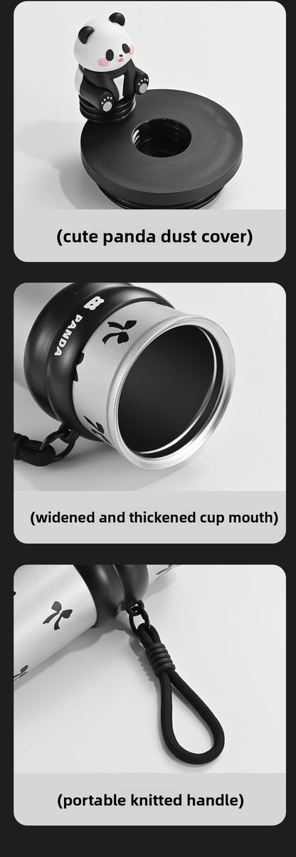 Insulated 316 Stainless Steel Thickened Portable Cup with Strap