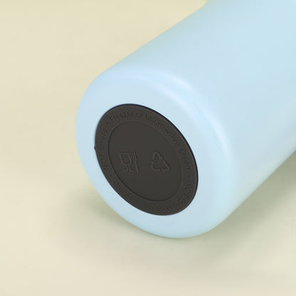 304 Stainless Steel Handle Color-Block Large Capacity Portable Insulated Straw Cup