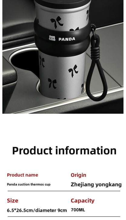 Insulated 316 Stainless Steel Thickened Portable Cup with Strap