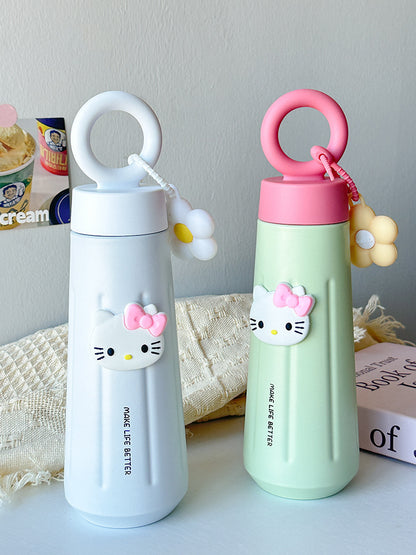 316 Stainless Steel Insulated Cup Creative Petal Portable Sports Handle Cup