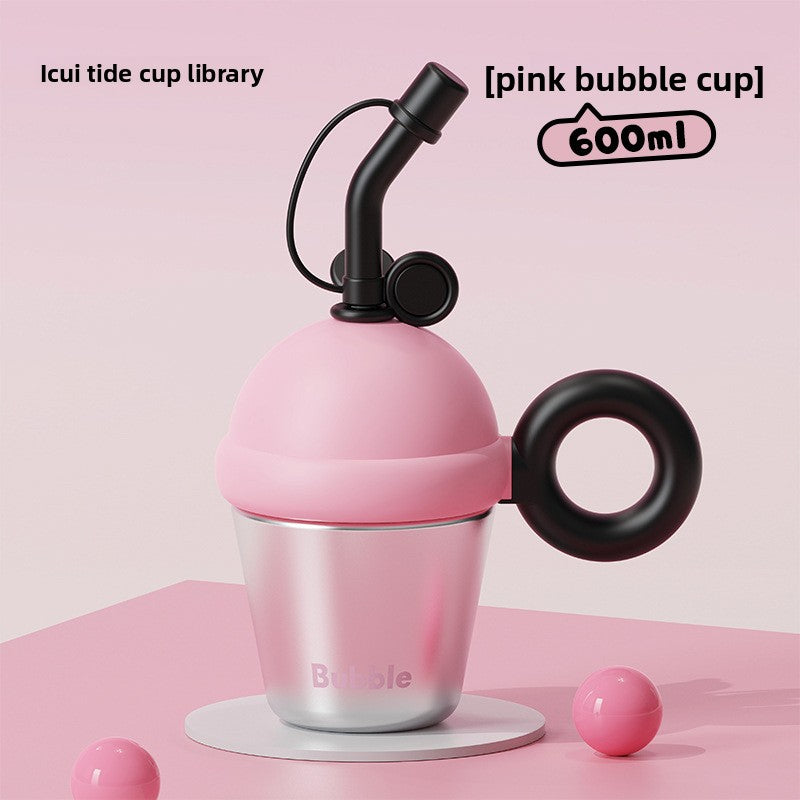 Insulated Cute Portable 316 Tea Brewing Straw Cup