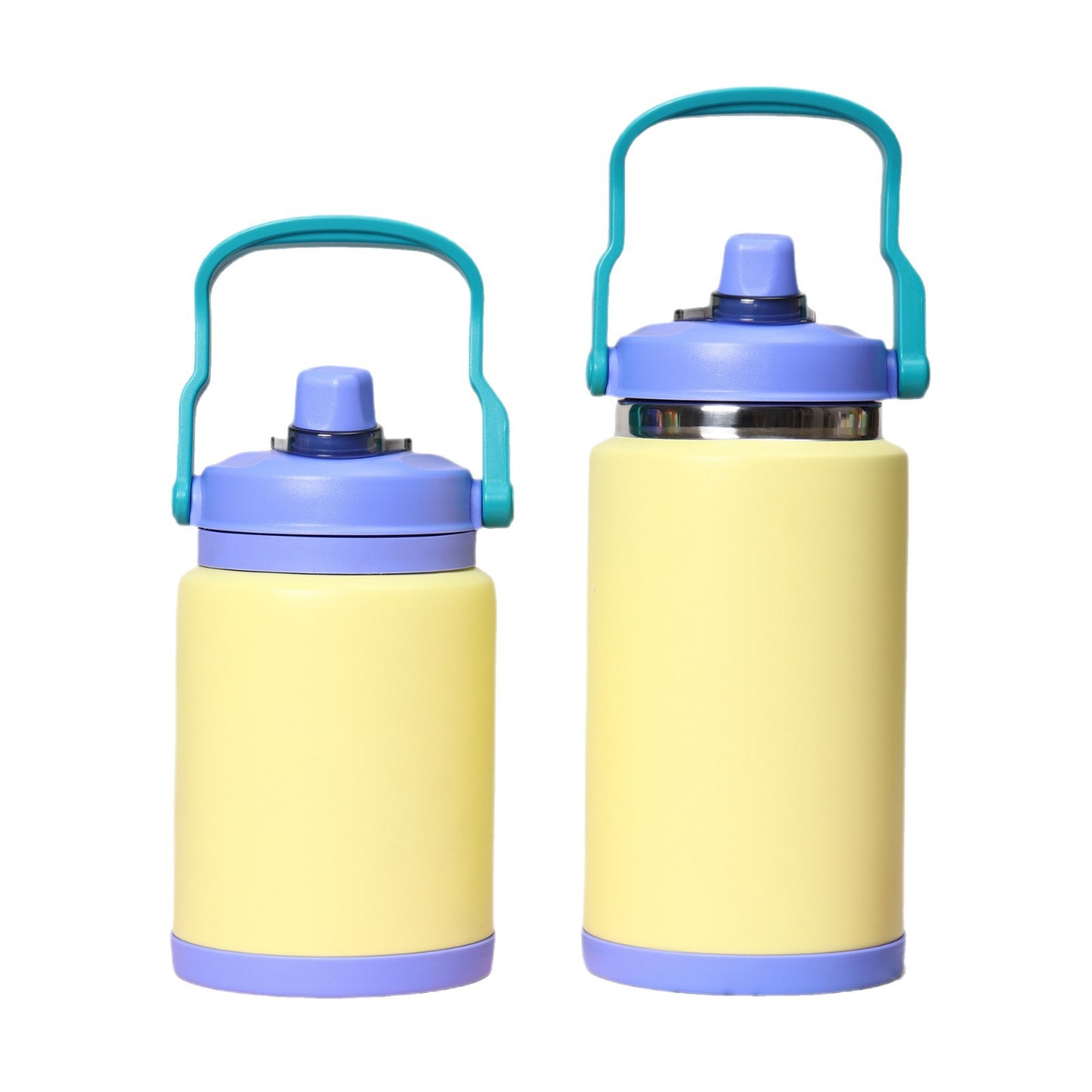 Outdoor sports water bottle stainless steel large capacity thermos cup