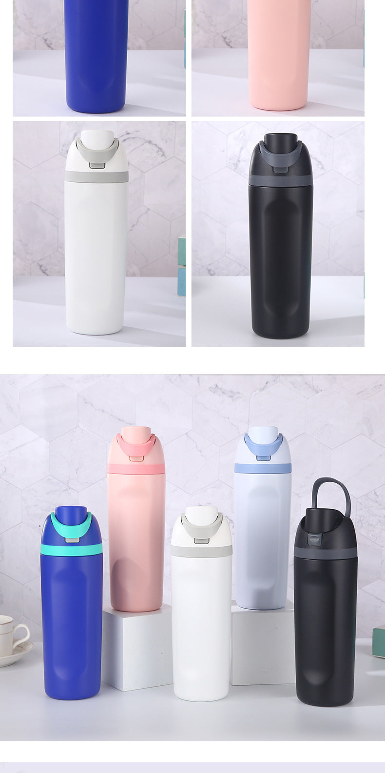 316 Stainless Steel Sports Straw Cup Bounce Handheld Insulated Cup