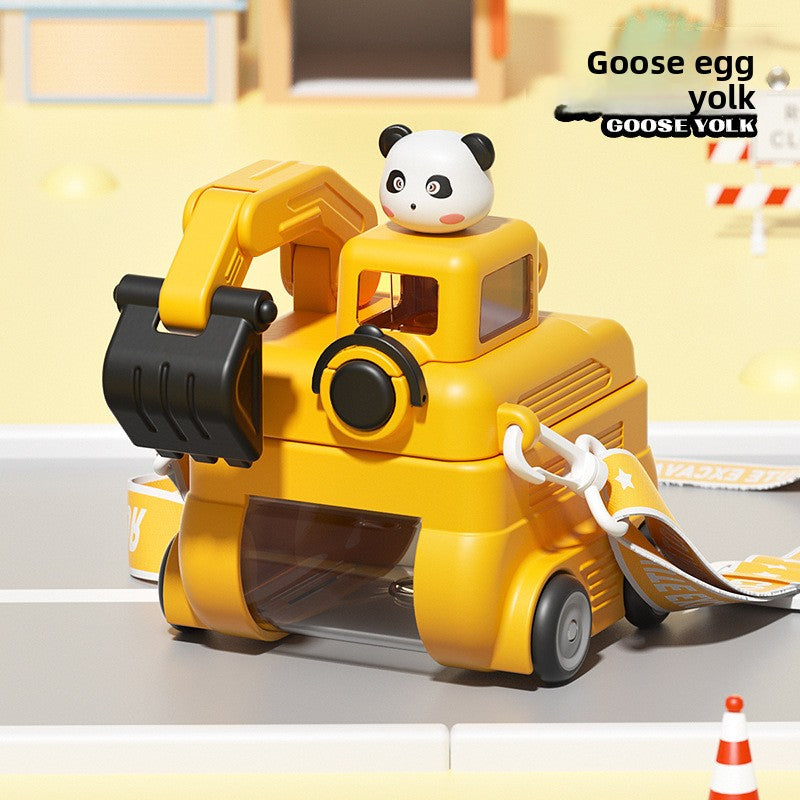 Children's Plastic Cup Small Excavator Student Toy Water Cup
