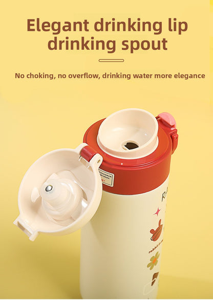 Bouncing Thermos Cup Cartoon Temperature Display Portable Water Cup