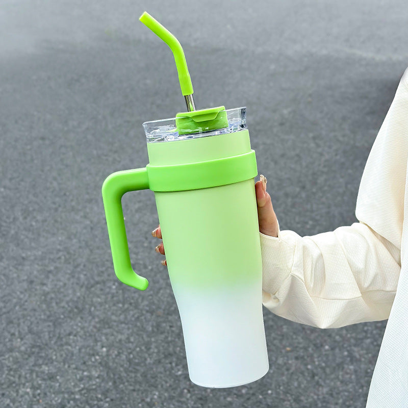 304 Stainless Steel Insulated Cup High Aesthetic 40oz Car Straw Cup