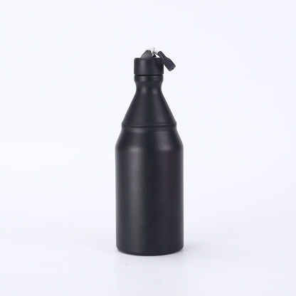 Fashion Small Mouth Bottle Simple Detachable 304 Stainless Steel Insulated Cup Portable with Strap