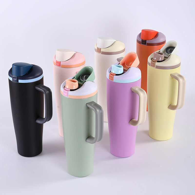 40oz Large Capacity Handle 304 Stainless Steel Insulated Cup Portable