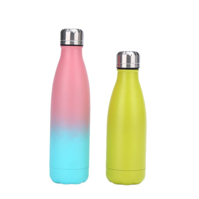 304 Stainless Steel Insulated Cup Gradient Coke Bottle Outdoor Sports Water Bottle