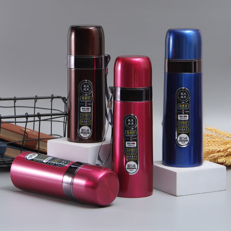 Bullet Insulated Mug 304 Stainless Steel Large Capacity Tea Cup Portable Outdoor Camping Water Cup