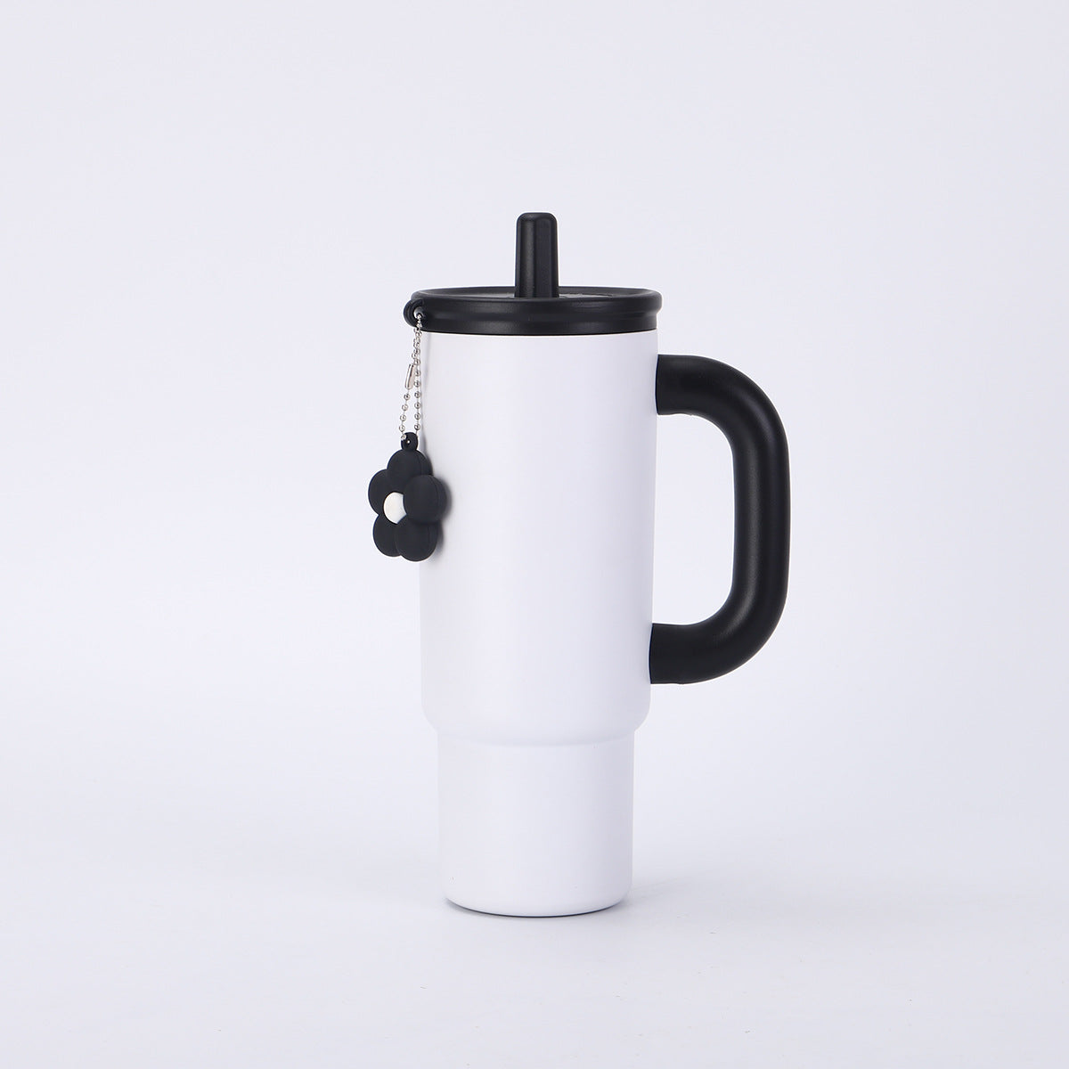 304 Stainless Steel Handle Insulated Cup Portable Car Straw Cup