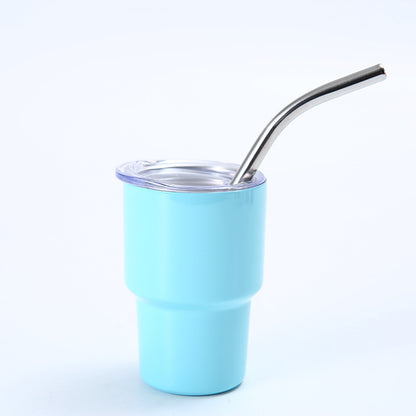 2oz Mini Compact Portable Straw Insulated Cold and Hot Cup