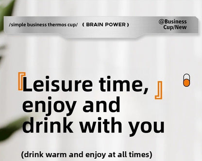Double Drinking Bouncing Cup 316 Stainless Steel Digital Display Temperature Cup