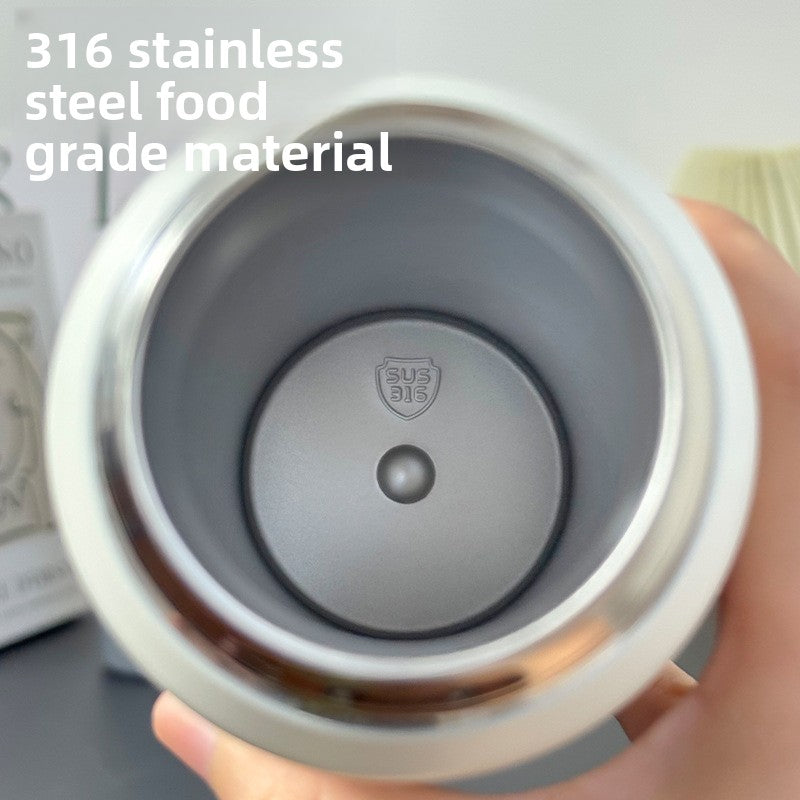 316 Stainless Steel Insulated Cup Convenient Outdoor Sports Pop-up Lid