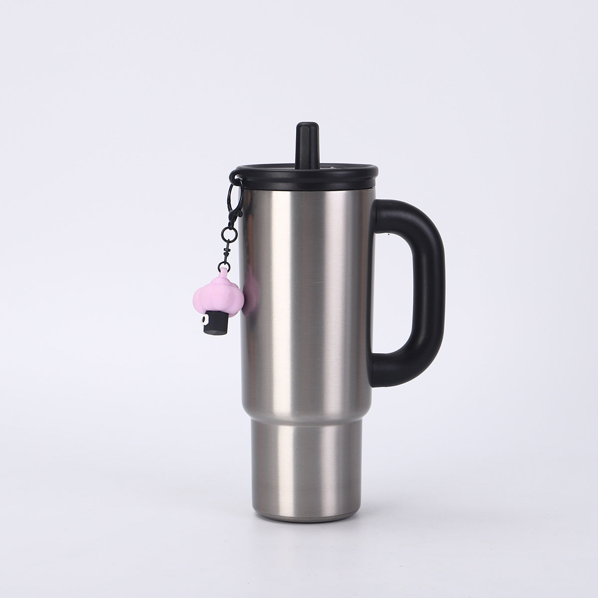 304 Stainless Steel Handle Insulated Cup Portable Car Straw Cup
