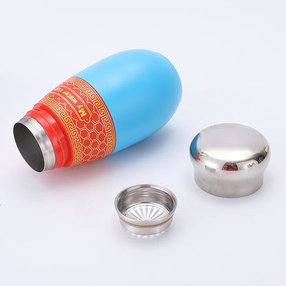 316 Stainless Steel Insulated Cup with Portable Strap Chinese Style