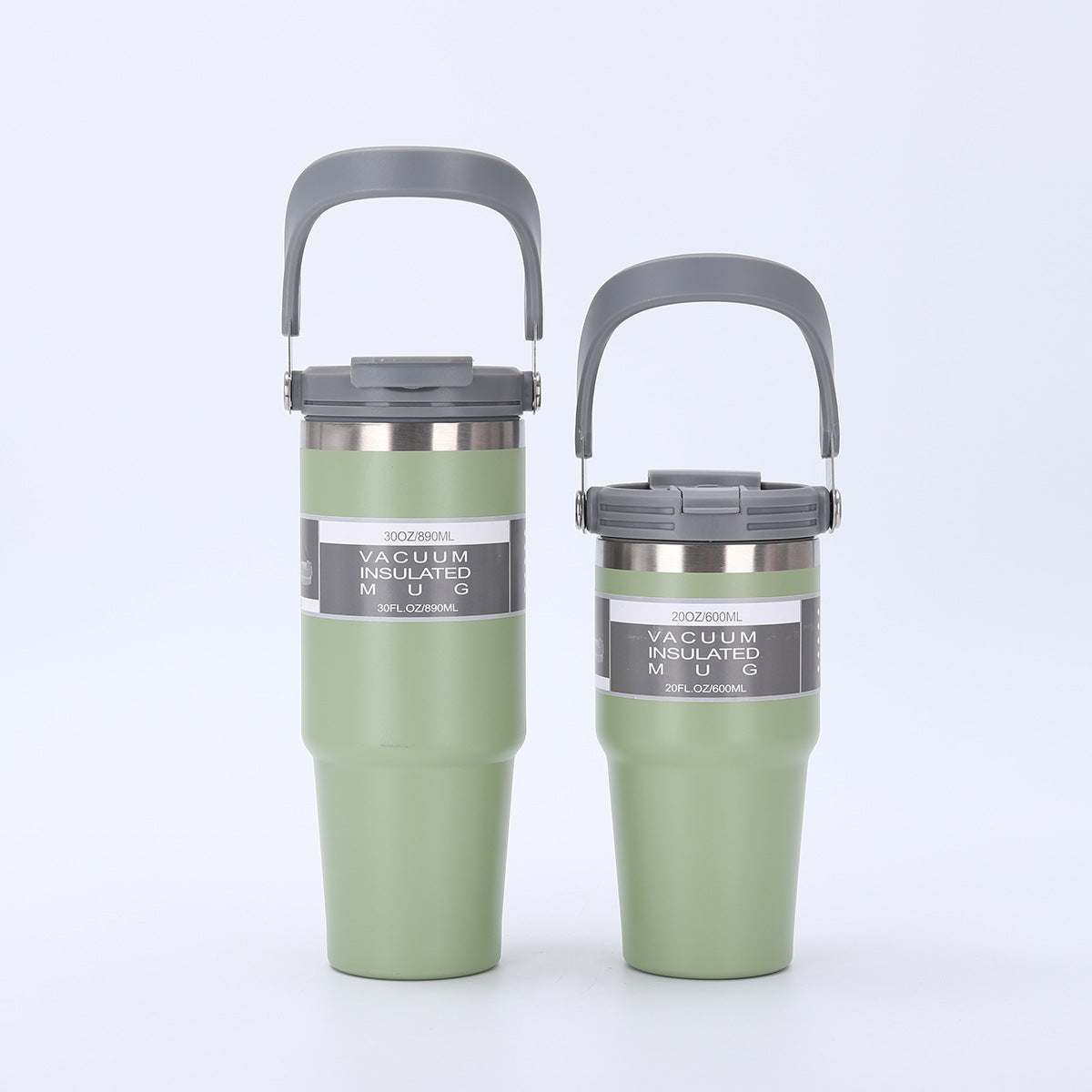 Portable Travel Mug with Double Drinking Spouts Lid