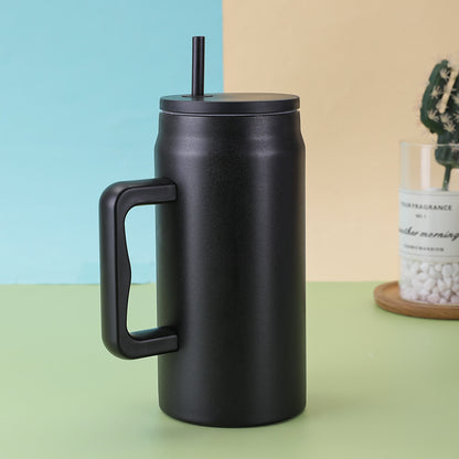 50OZ Big Mac Straw Cup 304 Stainless Steel Handle Insulated Cup