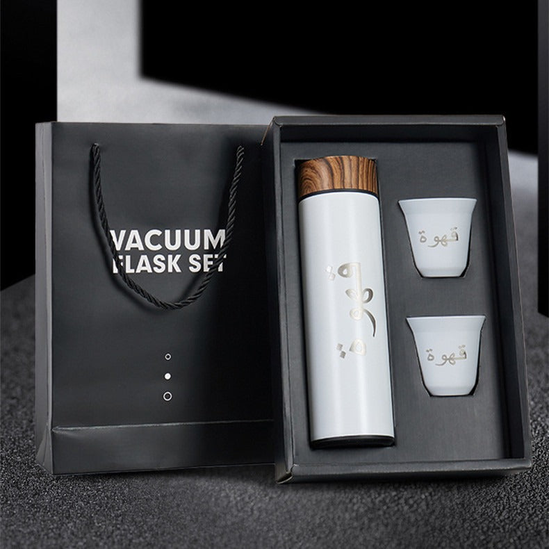 Middle Eastern Style Arabic 304 Stainless Steel Insulated Cup Gift Box Set