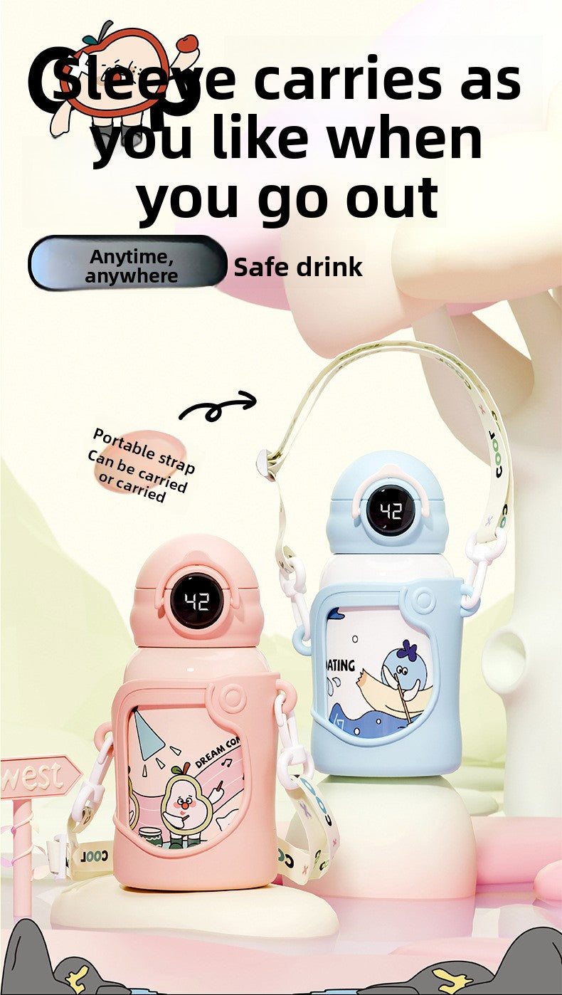 Smart Children's Student 316 Stainless Steel Insulated Cup with Straw Portable Water Bottle