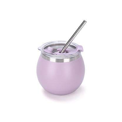 Mini Mate Tea Cup with Straw 304 Stainless Steel Pocket Portable