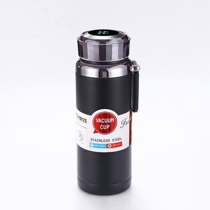 304 Stainless Steel Vacuum Insulated Kettle Intelligent Temperature Display Hiking Kettle Portable Outdoor Sports Water Bottle