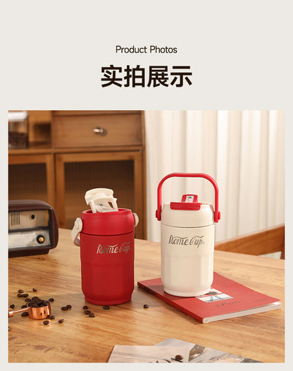316 Stainless Steel Insulated Cup Portable Folding Handheld Coffee Cup