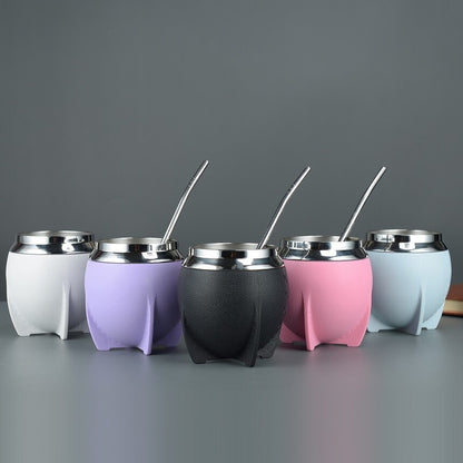 304 Stainless Steel Mada Cup Double Insulated U-Shaped Portable Coffee Cup