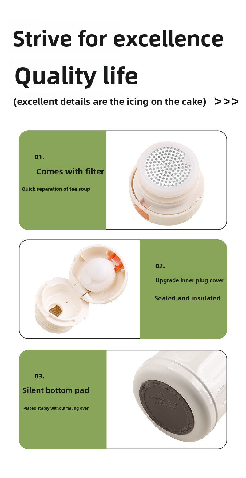 316 large capacity stainless steel thermos cup