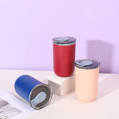 304 Stainless Steel Solid Color Simple Coffee Cup Portable Storage Pocket Cup
