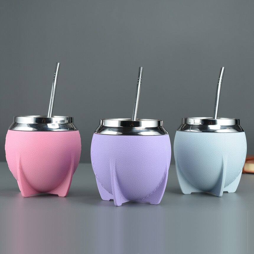 304 Stainless Steel Mada Cup Double Insulated U-Shaped Portable Coffee Cup