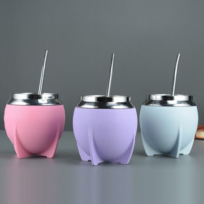 304 Stainless Steel Mada Cup Double Insulated U-Shaped Portable Coffee Cup