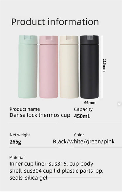 Mechanical Password Lock Thermos Cup Exclusive Password Travel Companion
