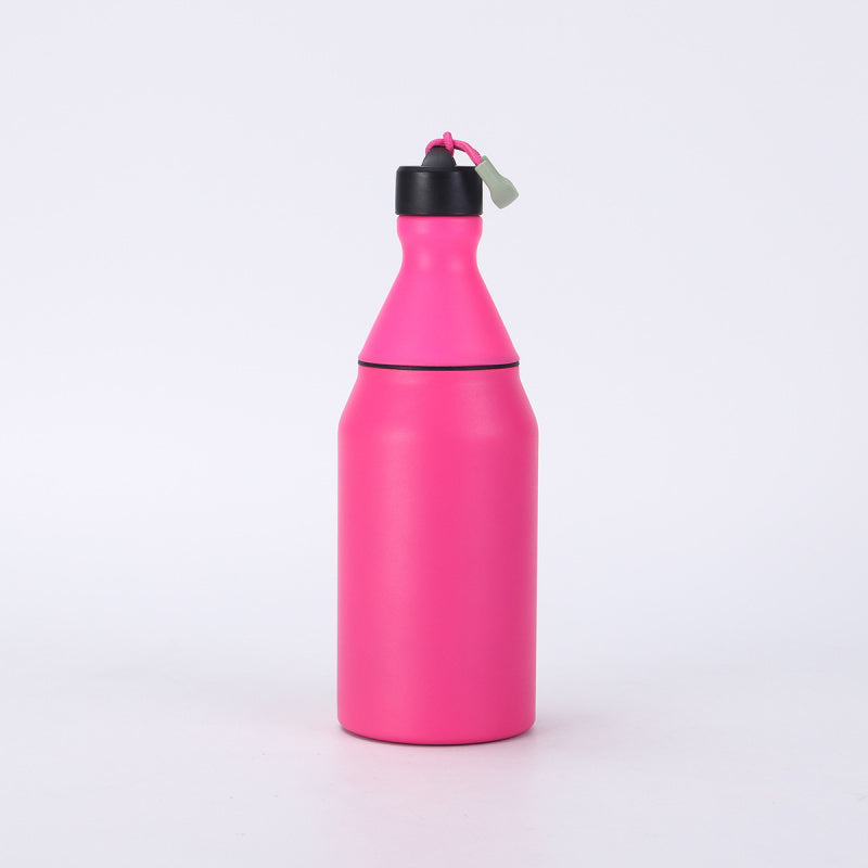 Fashion Small Mouth Bottle Simple Detachable 304 Stainless Steel Insulated Cup Portable with Strap