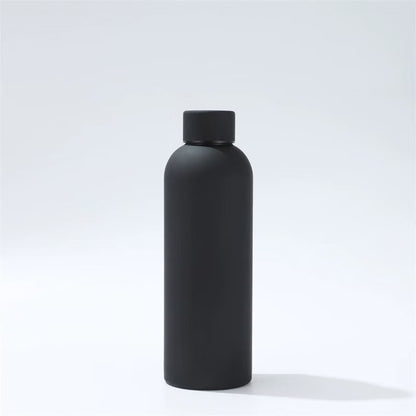 304 Stainless Steel Rubber Paint Small Mouth Bottle Thermos Cup Solid Color Minimalist