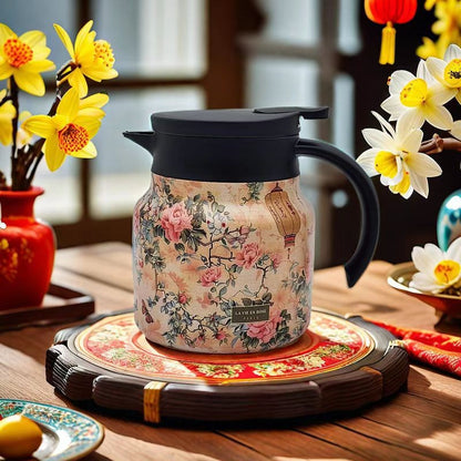 316 Stainless Steel Teapot Coffee Pot Insulated Kettle Gift Holiday Present